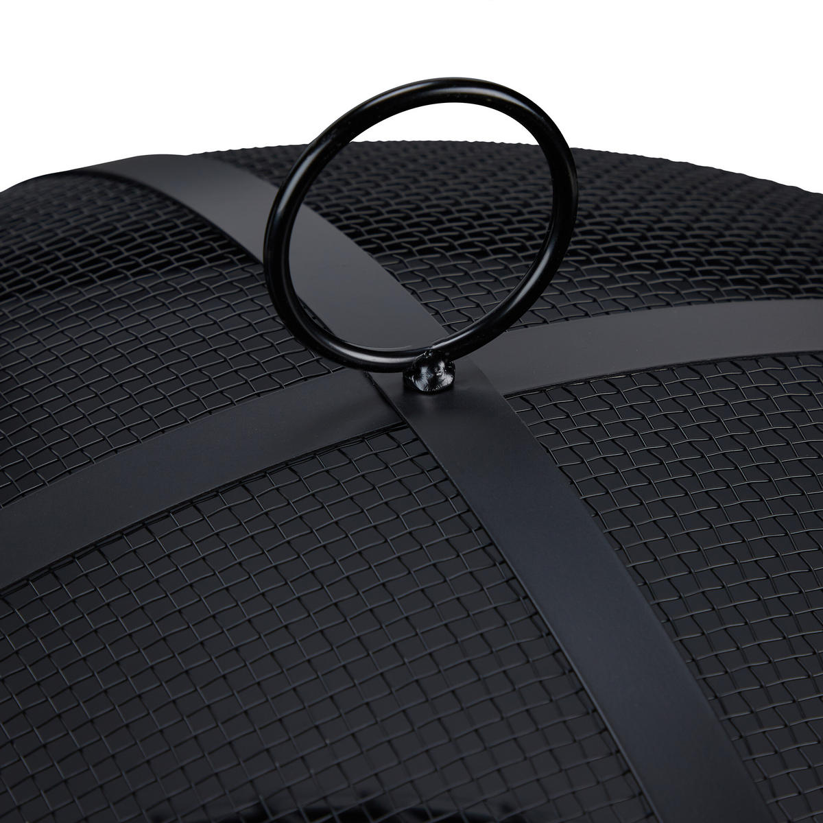 FEUERSCHALE - Schwarz, Kunststoff/Metall (60/37/60cm) - Relaxdays