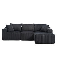 ECKSOFA 257/90-160/62 cm Grau - Grau, Textil (160/257cm)