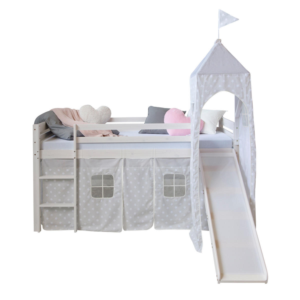 HOCHBETT 90/200 cm in weiß mit Lattenrost - Weiß, Holz - Homestyle4u