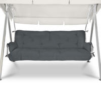 HOLLYWOODSCHAUKELAUFLAGE Flair HS 180/50/8cm Graphitgrau - Graphitfarben, Textil (50/8/180cm) - Beautissu 