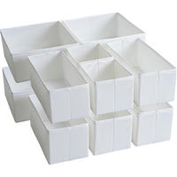 SCHUBLADEN Organizer 12er-Set Weiß - Weiß, Textil (28/13/28cm)