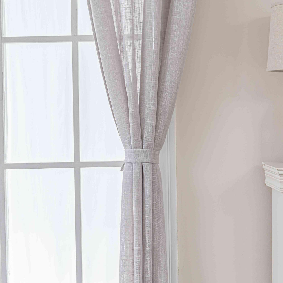 GARDINE SEOUL HxB 245x140 cm Grau - Grau, Textil (140/245cm) - Gardinenbox
