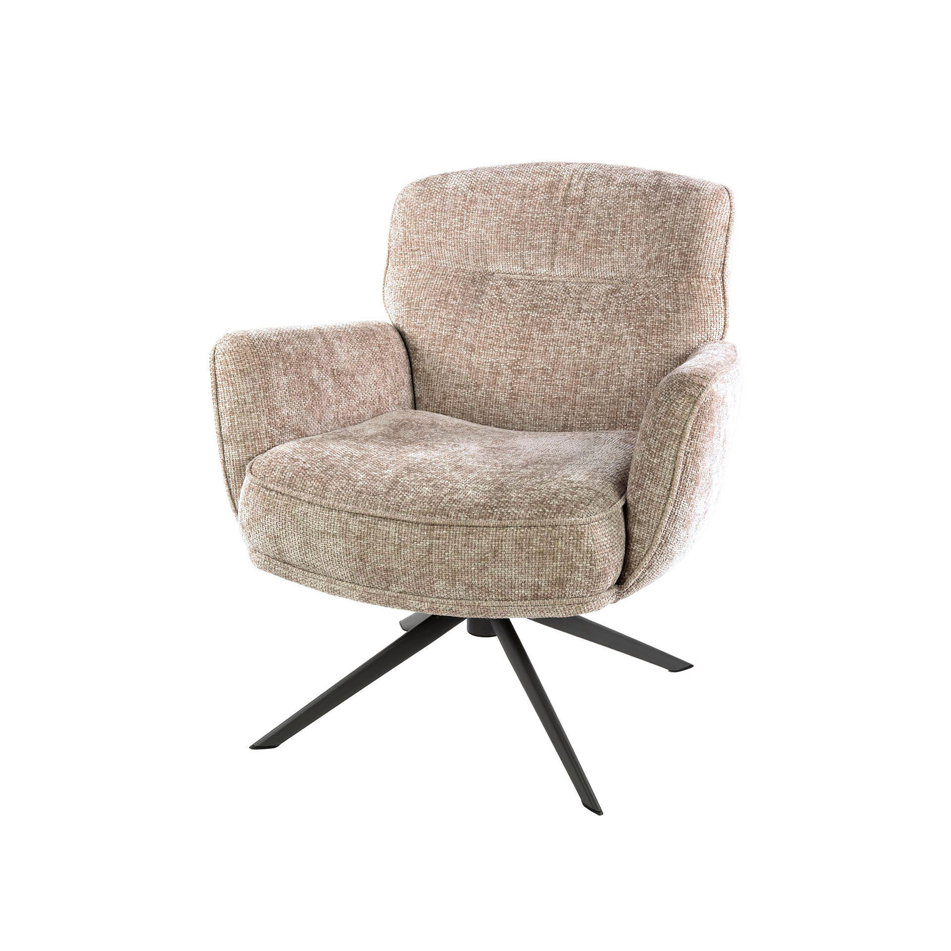SESSEL Beige 79/75/83 cm - Sandfarben, Textil (75/83/79cm) - Hoyz Collection