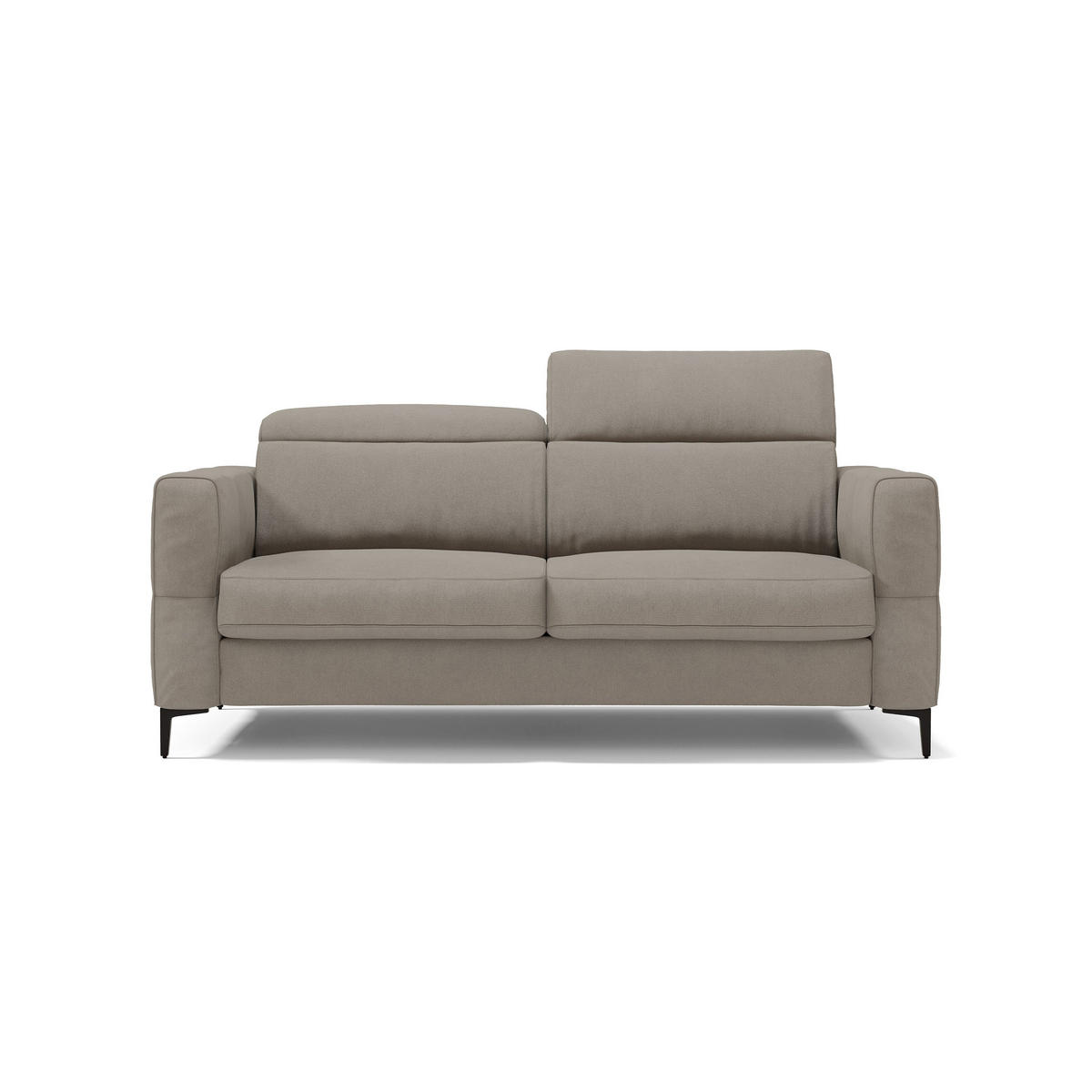 SCHLAFSOFA Gardenia - Beige, Metall (218/88/94cm) - Divani.store