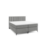 BOXBETT CHESTER 180 x 200 Grau - Grau, Textil/Metall (180/200cm) - VLR BEDS