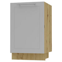 KÜCHENUNTERSCHRANK Kvantum D1D/50 Dust Grey Matt / Eiche Artisan Matt 50 / 50 / 82cm - Eiche Artisan/Grau, Holz/Holzwerkstoff (50/82/50cm) - Feldmann-Wohnen