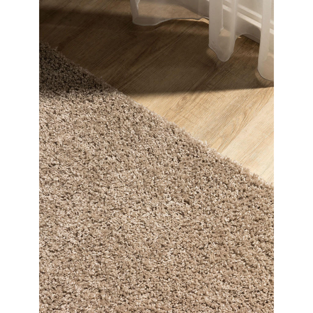 Thumbnail - benuta Hochflorteppich, Beige, Kunststoff, Beton Optik, Rechteckig, 200x290 cm, Oeko-Tex® Standard 100, pflegeleicht, Te...