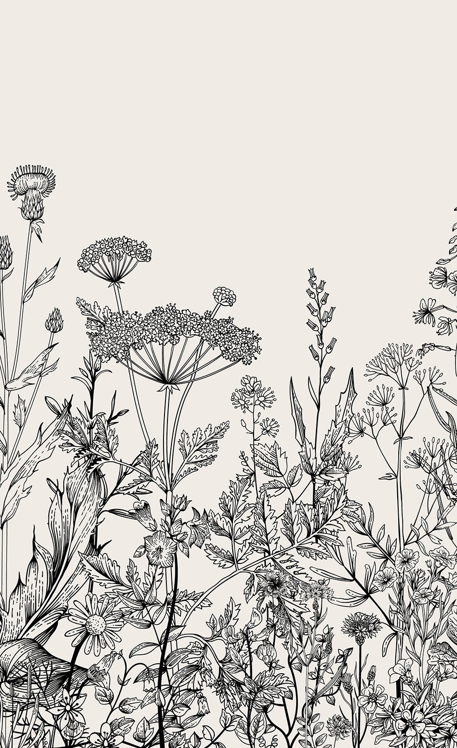 VERDUNKELUNGSROLLO 110x180 cm Graue Blumen - Grau, Textil (110/180cm) - TULUP