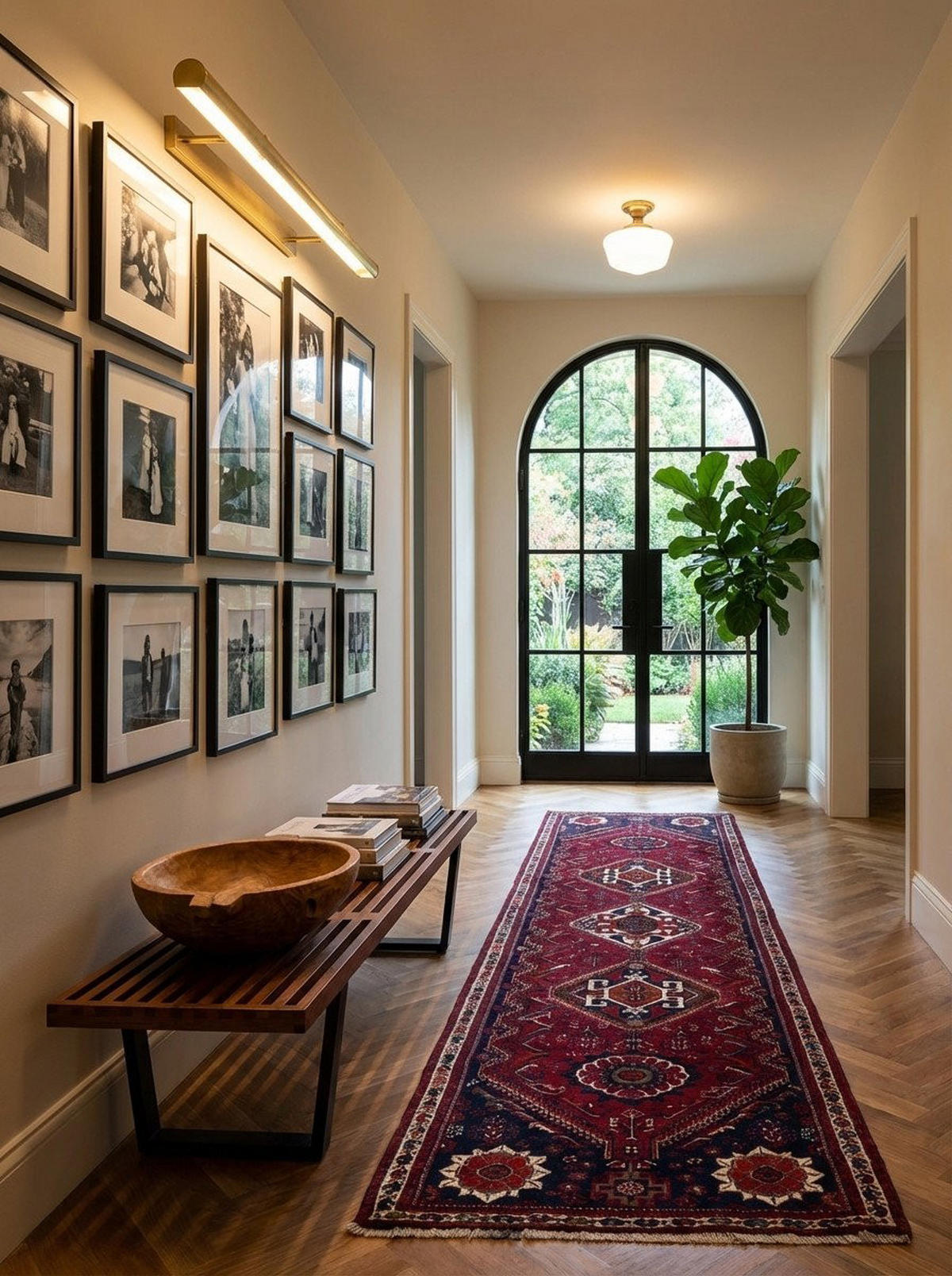 TEPPICH Gashgai Rot 302/77 cm Schurwolle - Rot, Textil (77/302cm) - Looma