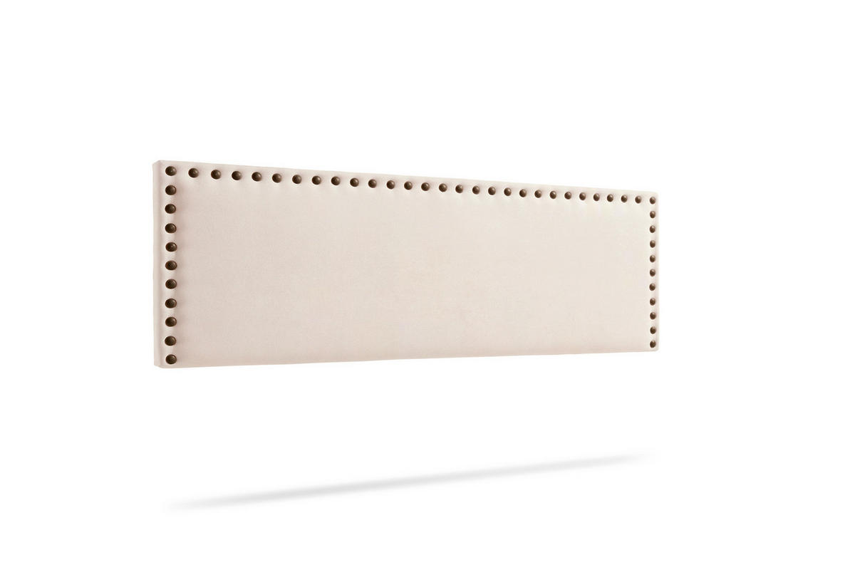 KOPFTEIL gepolstert MODENA Aqualine 160x55x8 cm - Beige - Moonia - Beige, Holz (160/8/55cm)