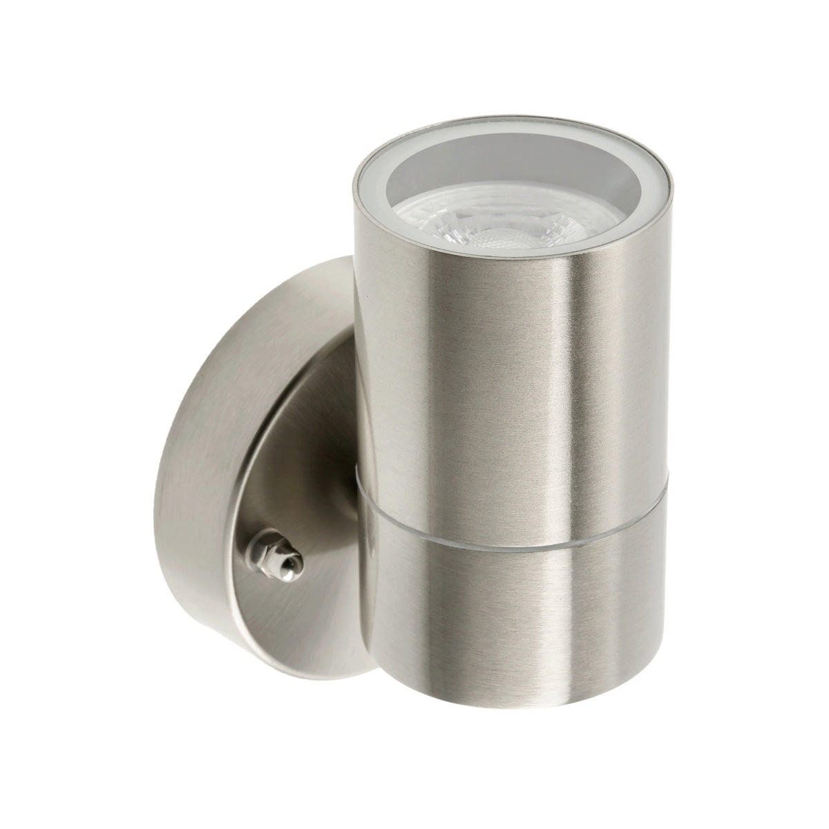 AUSSENWANDLEUCHTEE Edelstahl GU10 IP44 - Edelstahlfarben, Metall (9/12/9cm) - CGC Europe