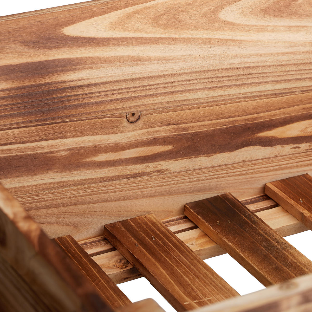 HOCHBEET - Hellbraun, Holz (88/80/43.5cm) - Relaxdays