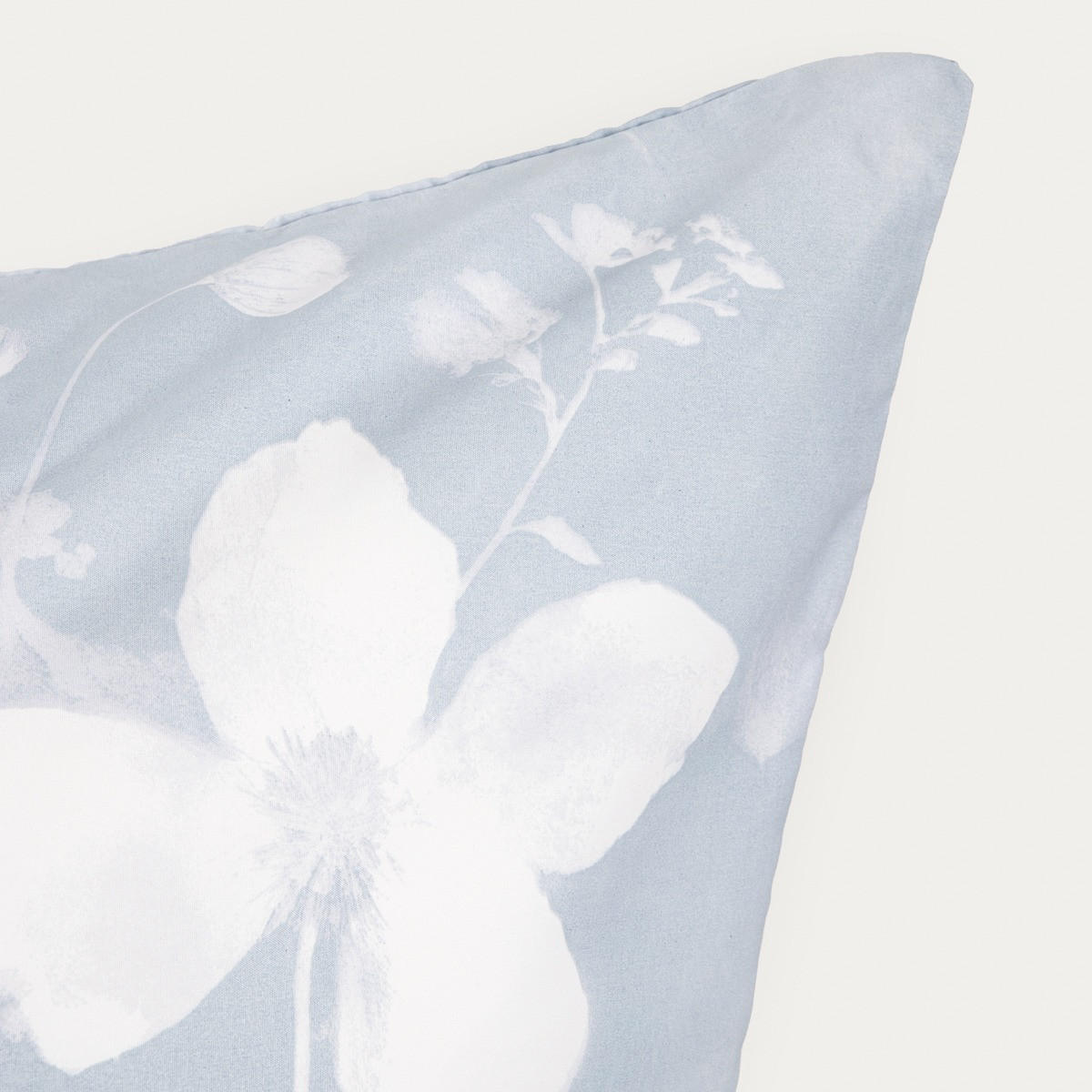 BETTWÄSCHE Blossom Mikrofaser blau 160/200 cm - Blau, Textil (160/200cm) - Homla