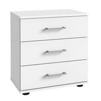 NACHTKONSOLE Cheep weiß 52 / 38 / 58cm - Weiß/Grau, Holz/Holzwerkstoff (52/58/38cm) - Wimex