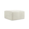 POUF Strukturstoff Beige - Beige/Schwarz, Holzwerkstoff/Kunststoff (75/37/75cm) - Makamii