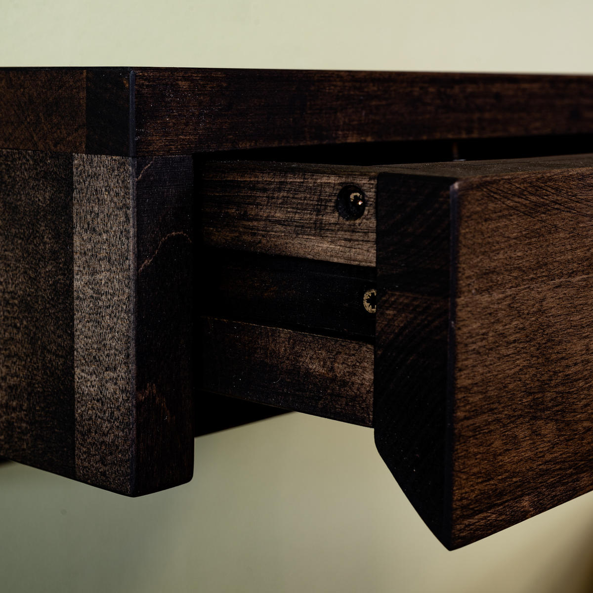 NACHTTISCH Bo, schwarze Birke, 30/40/18 cm - Schwarz, Holz (40/18/30cm) - WOODEK