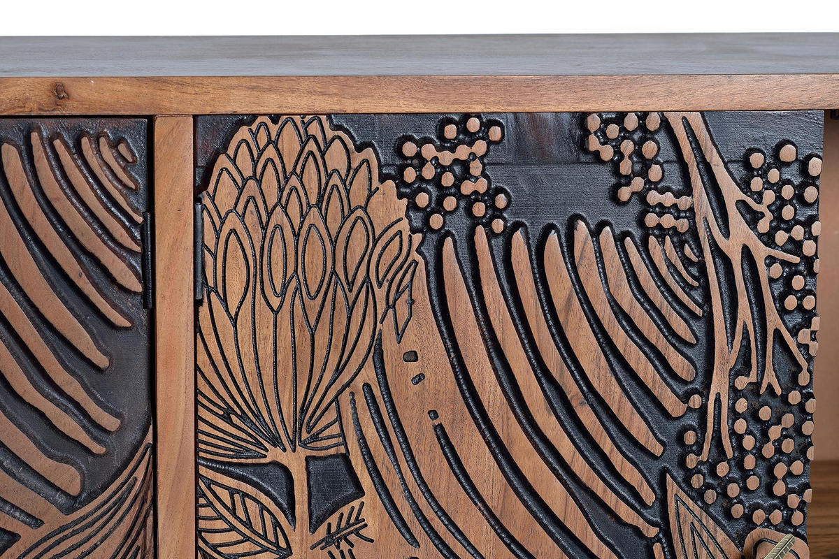 SIDEBOARD aus Akazienholz - Braun, Holz (42/94/190cm) - Giner y Colomer