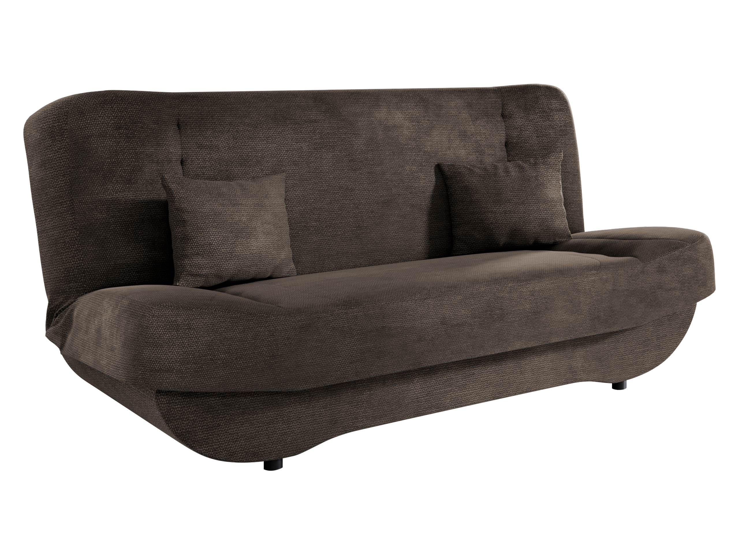 SCHLAFSOFA Pinto - Dunkelbraun/Schwarz, Holzwerkstoff/Kunststoff (190/94/90cm) - MIRJAN24