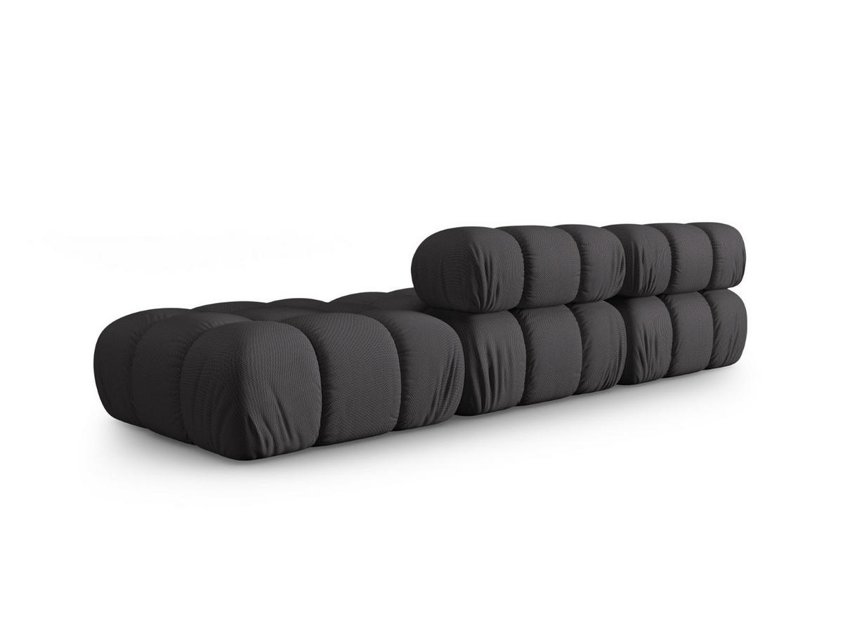 SOFA modular rechts Bellis aus 3D-Stoff Expresso 4 Sitzplätze - Graubraun, Textil (282/70/94cm) - Micadoni
