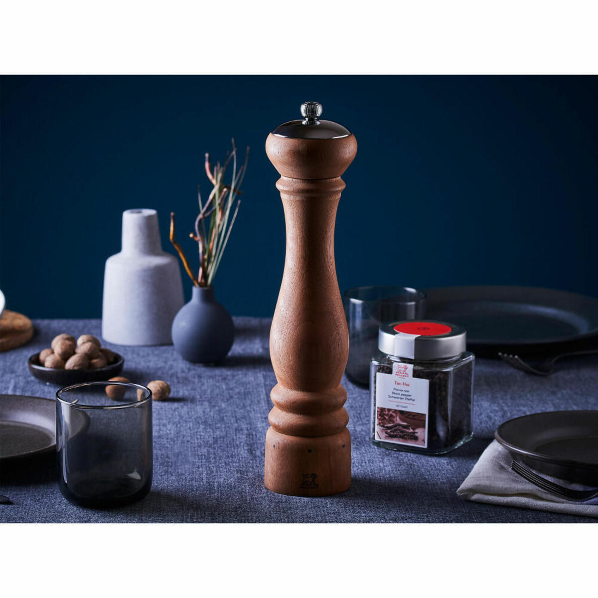 PFEFFERMÜHLE Paris Icone 18cm Walnußholz Stahlmahlwerk - Braun, Holz (6/18/6cm) - PEUGEOT