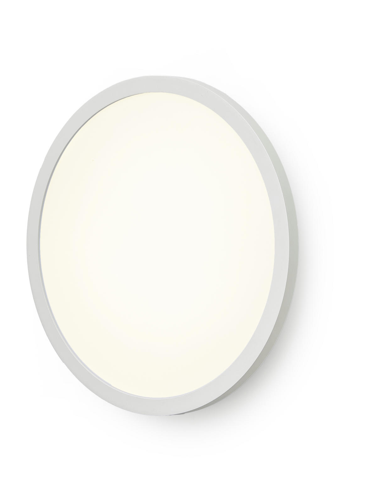 LED-DECKENLEUCHTE - rund 40cm mit RGB-Hintergrundbeleuchtung und Fernbedienung, dimmbar - Weiß, Kunststoff (5.5/40/40cm) - Northpoint