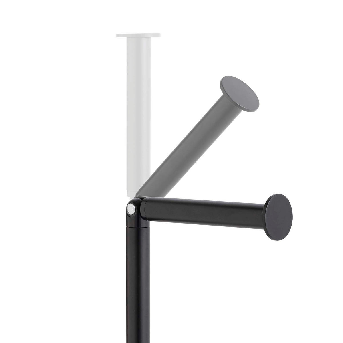 TOILETTENPAPIERHALTER Filano 55,5 cm - Schwarz, Metall (20.5/55.5/20.5cm) - Douceur d´intérieur
