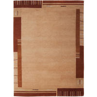 HANDKNÜPFTEPPICH Kailash 120x180 cm - Terra cotta, Textil (120/180cm) - THEKO