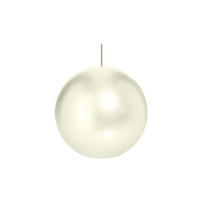 KUGELKERZEN Elfenbein Ø 100 mm, 6 Stück - Beige, Paraffin (10/10/10cm) - Wiedemann Kerzen