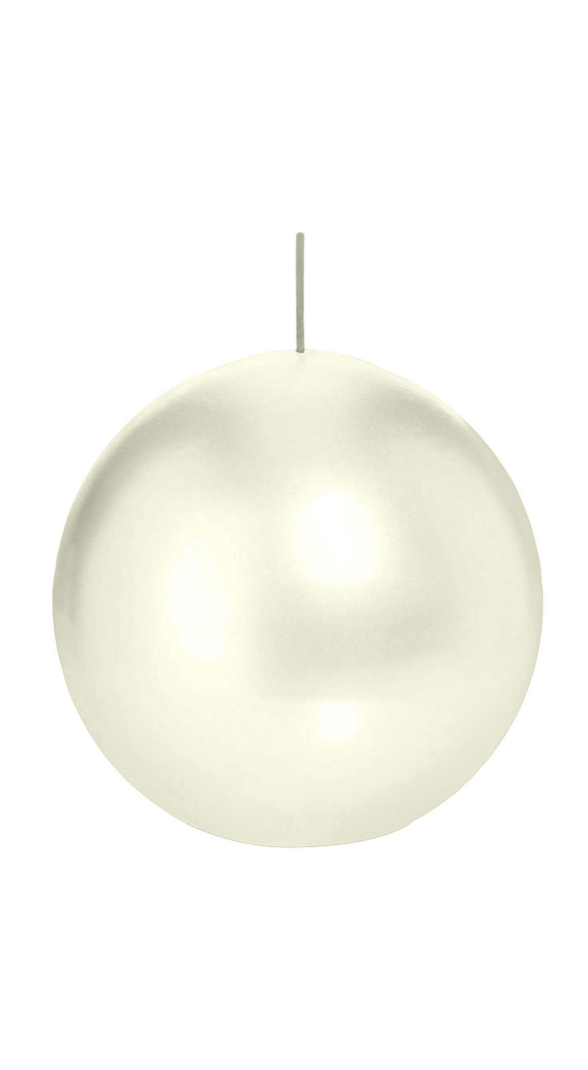 KUGELKERZEN Elfenbein Ø 100 mm, 6 Stück - Beige, Paraffin (10/10/10cm) - Wiedemann Kerzen