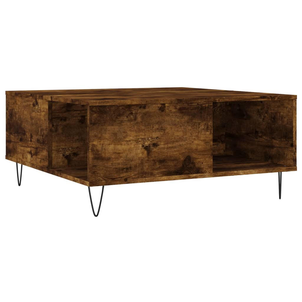 COUCHTISCH Räuchereiche 80x80x36,5 cm Holzwerkstoff - Braun, Holzwerkstoff (80/80/36.5cm) - furnicato