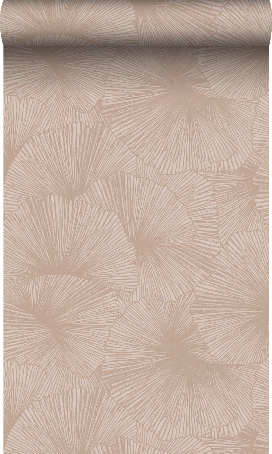 TAPETE 3D Muster Blätter 53 cm x 10.05 m - Pink, Papier (53/1000cm) - Origin Wallcoverings