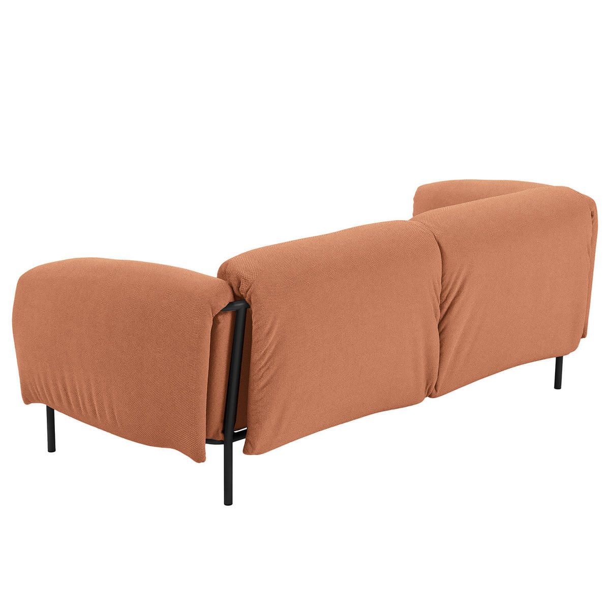 2-SITZER OUTDOOR-SOFA - Rosa, Textil/Metall (184/70/98cm) - home24
