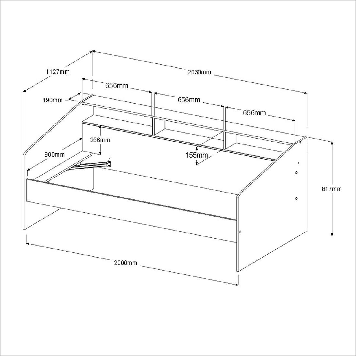 KINDERZIMMER-SET Paca 40 5-tlg. Holznachbildung Weiß/Eiche - Eichefarben/Weiß, Kunststoff (100/1/200cm) - 58aufmkessel