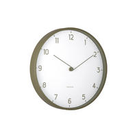 WANDUHR Sencillez Ø30 cm - Olivgrün, Kunststoff (30/4/30cm) - Karlsson