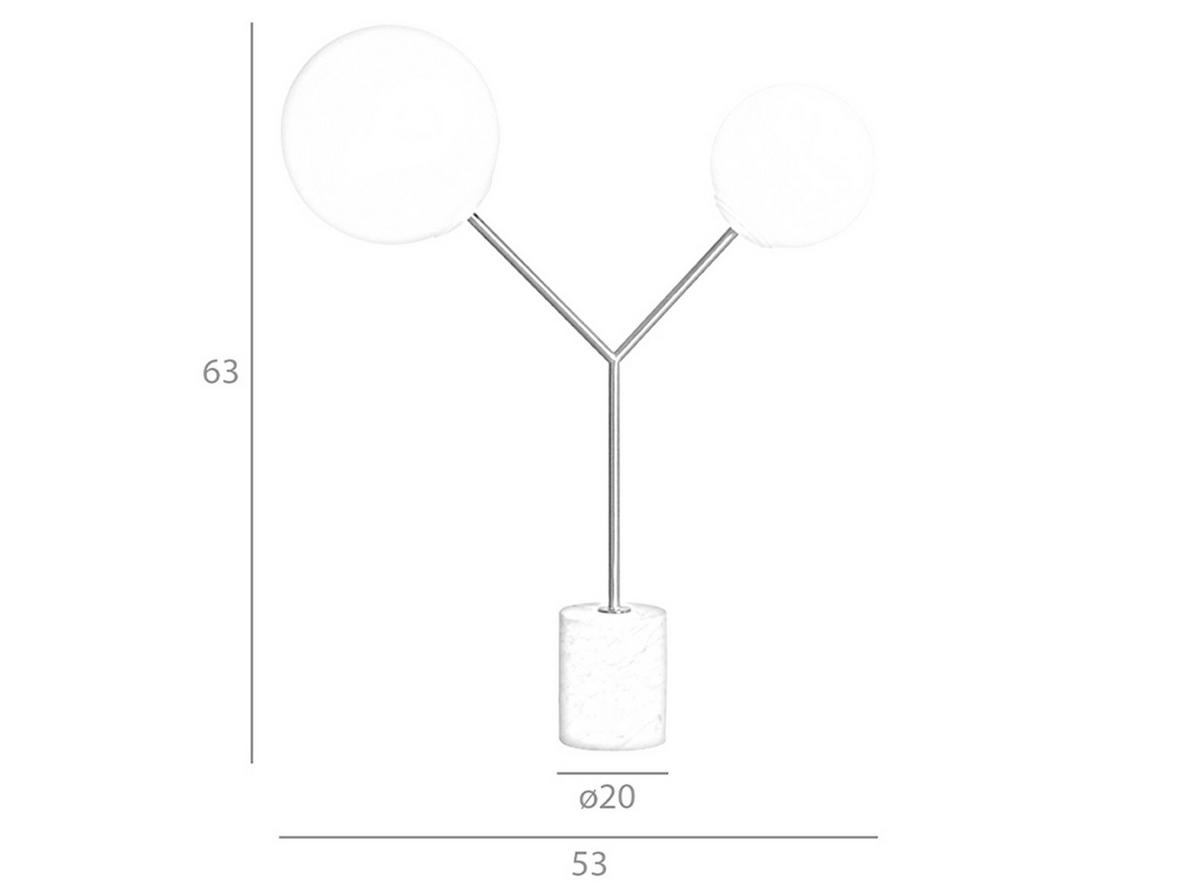 TISCHLEUCHTE Tischleuchte aus weißem Marmor, vergoldetem Stahl und weißem Glas 53/20/63 cm - Goldfarben/Weiß, Metall (20/53/63cm) - ANGEL CERDA