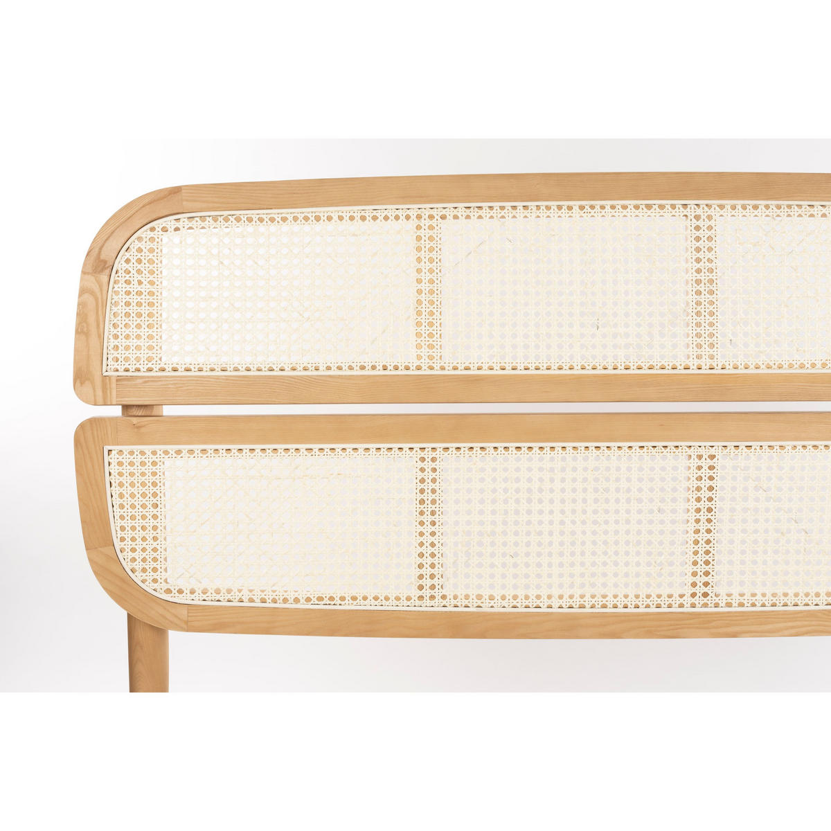 BETT Storm Naturel/Webbing 160 cm - Naturfarben, Holz (160/200cm) - Zuiver