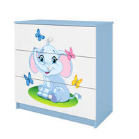 KOMMODE Babydreams Elefant 81/81/41 - Blau, Holzwerkstoff (81/81/41cm) - RAUMHIRSCH FURNITURE
