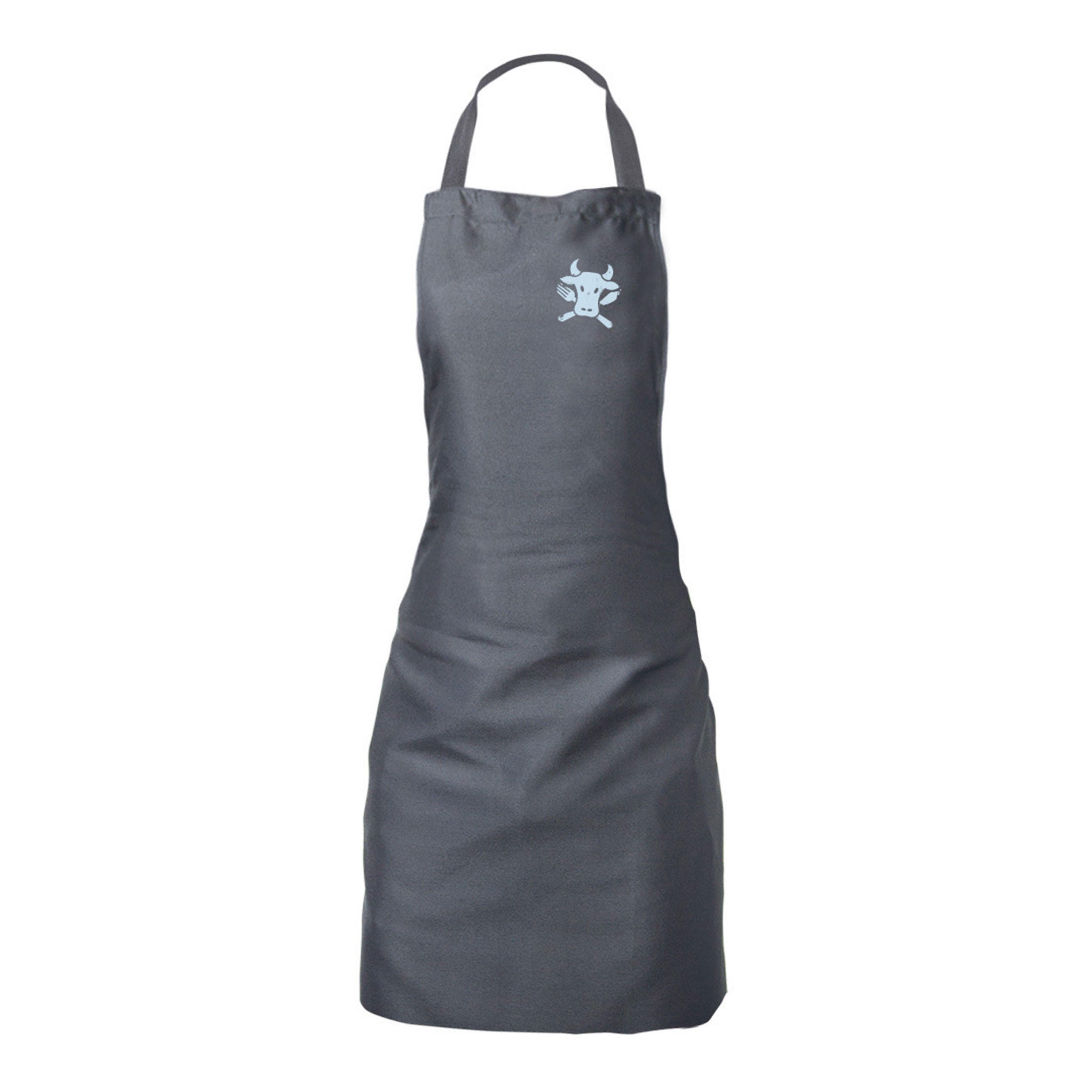 KOCHSCHÜRZE Tim Mälzer, Grau - Silberfarben, Textil (28/18cm) - Kai Messer