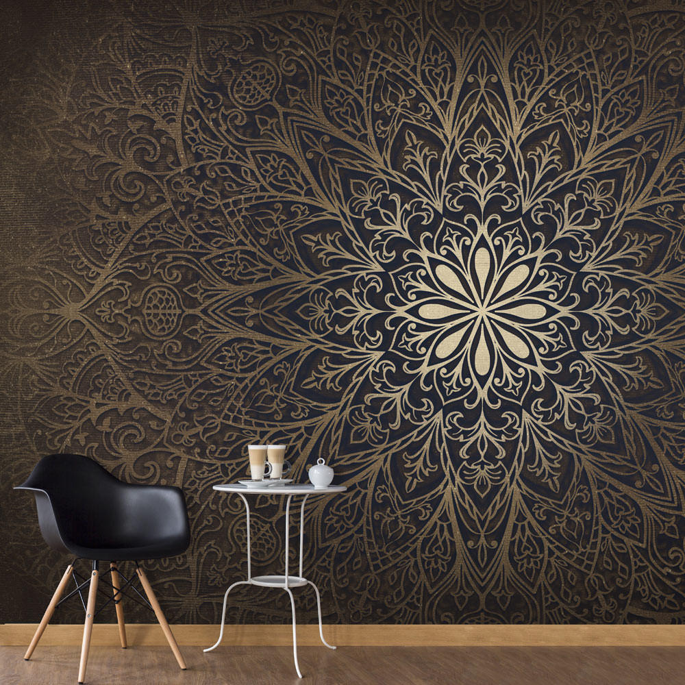 VLIESTAPETE Braun 250/175 cm - Goldfarben/Braun, Textil (250/1cm) - KUNSTLOFT