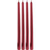 TISCHKERZEN Metallisch 30 cm - Rot, Paraffin (2.1/30/2.1cm) - Home Styling Collection