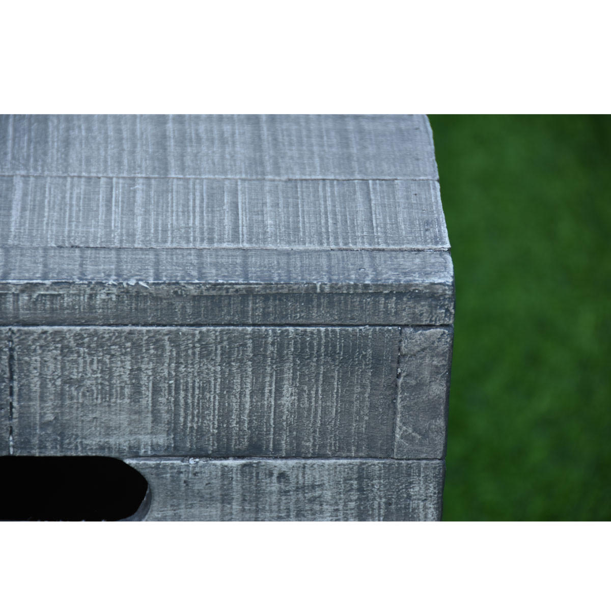 ABDECKUNG für 5 kg Gasflaschen in Holz-Optik grau - Grau, Stein (45/58/45cm) - Elementi
