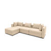 GARTENLOUNGE-SET 1 Bozhana 312x67x174 mit Outdoorbezug in beige - Beige, Kunststoff (312/67/174cm) - 58aufmkessel