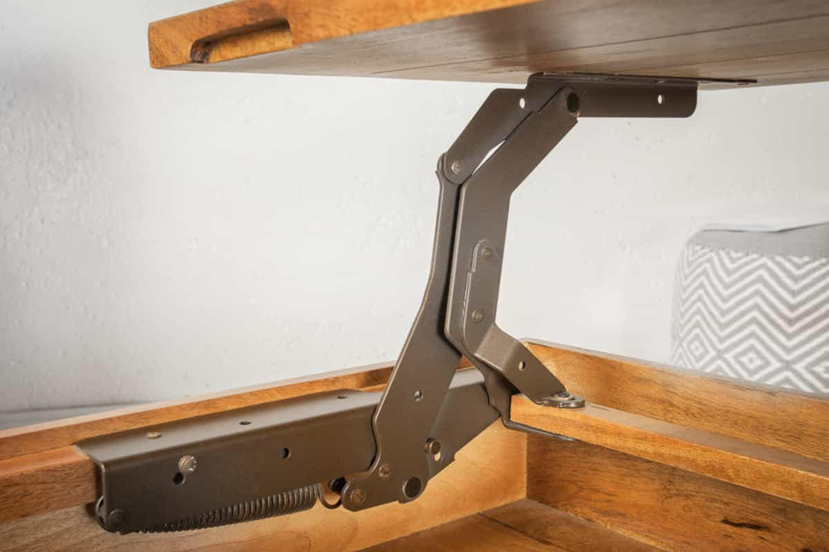 COUCHTISCH FACTORY LIFTUP Mango Natur 80 cm - Schwarz/Braun, Holz/Metall (54/80/41cm) - riess-ambiente