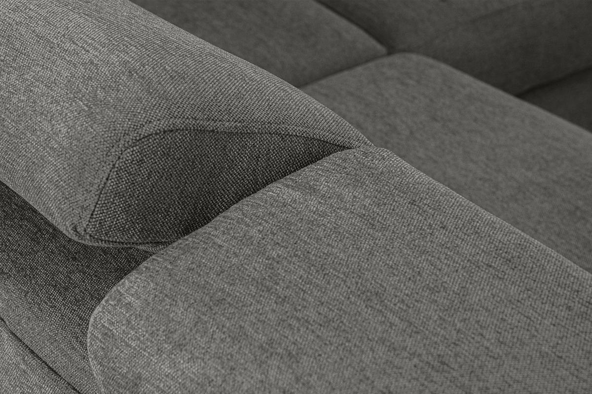 SCHLAFECKSOFA RATLO links 4/5-Sitzer mit Bettkasten, grau - Silberfarben/Grau, Textil (270/190cm) - KONSIMO®