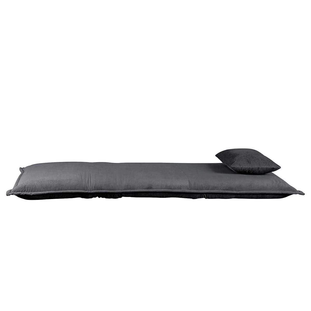 SCHLAFSESSEL - Anthrazit, Textil/Metall (100/73/85cm) - home24