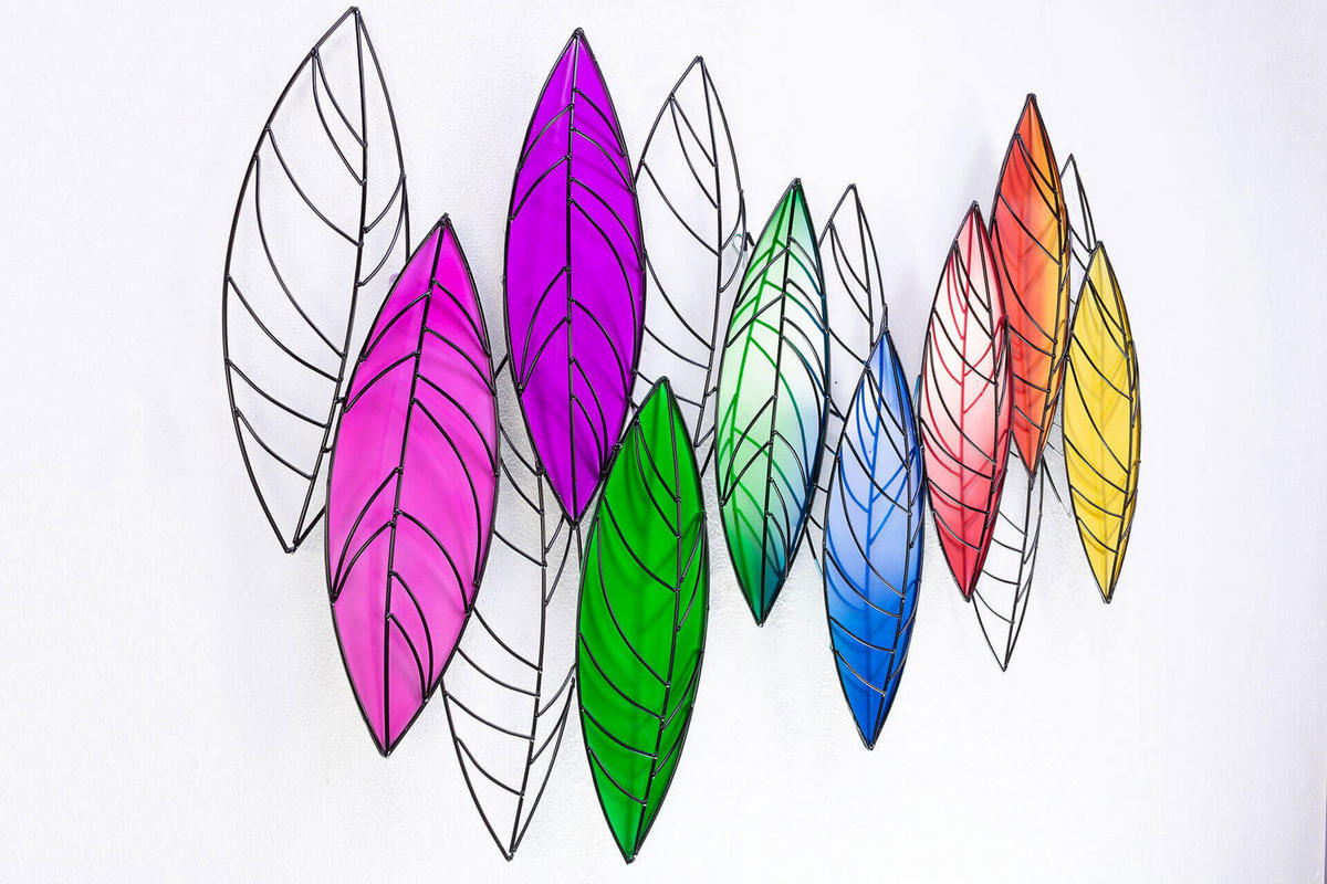 WANDDEKO Bunt 117/82 cm - Multicolor, Metall (5.5/82/8cm) - KUNSTLOFT