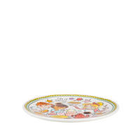 KUCHENTELLER Mint Rand in Bunt - 18cm - Multicolor, Keramik (18/18/2cm) - Blond Amsterdam
