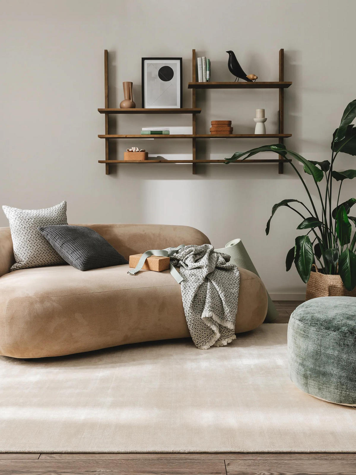 VISKOSETEPPICH Nova Cream 300x400 cm - Creme, Textil (300/400cm) - benuta Pure