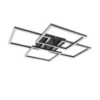 LED stropné svietidlo 58x58x7 cm - čierna, plast (58/58/7cm) - Nettlife
