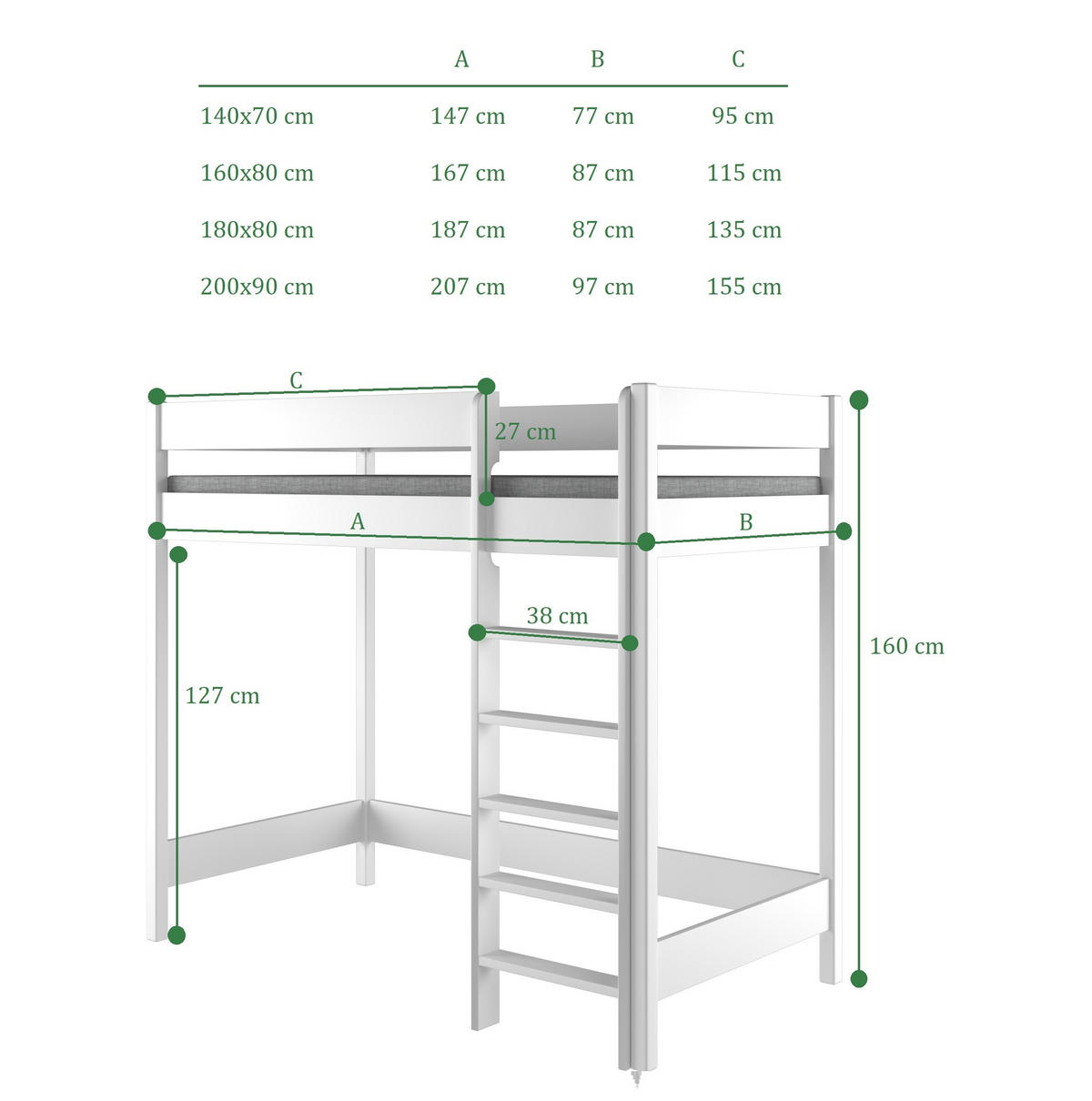 HOCHBETT Hugo 160x80 weiß - Weiß, Holzwerkstoff (80/160cm) - LUKDOM